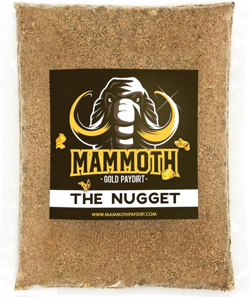 Mammoth Gold Paydirt 'The Nugget' Panning Pay Dirt Bag - Gold Prospecting Concentrate