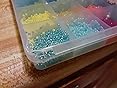 Tibaoffy Lot De 24 Perles En Verre Pour Fabrication De Bijoux Multicolore 2 Mm