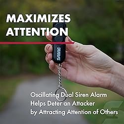 SABRE Personal Alarm With Key Ring, 120dB
