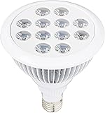 Sandalwood LED Plant Grow Light for Hydroponic Garden and Greenhouse, 12W, E27 Socket, 3 Bands