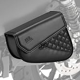 KEMIMOTO Swingarm Bag 5.5L Motorcycle Side Solo Bag Fit for Sportster Rebel | Synthetic Leather Tool Bags Compatible with Iron 883 Street 750 Rebel Models