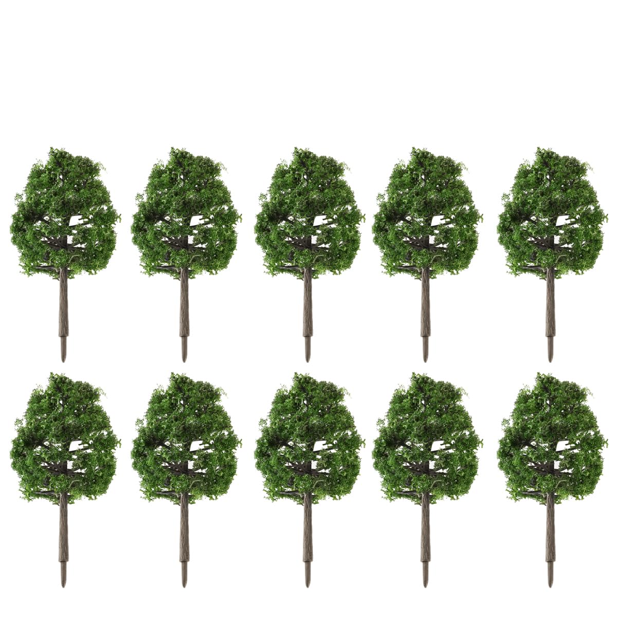 BESPORTBLE 20pcs Model Trees 9CM Miniature Landscape Simulation Tree for Model Railways and Diorama Scenery Accessories