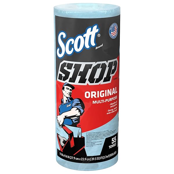SCOTT SHOP ORIGINAL TOWEL ROLL (75147), 55 COUNT...