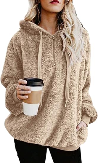 fake sherpa pullover