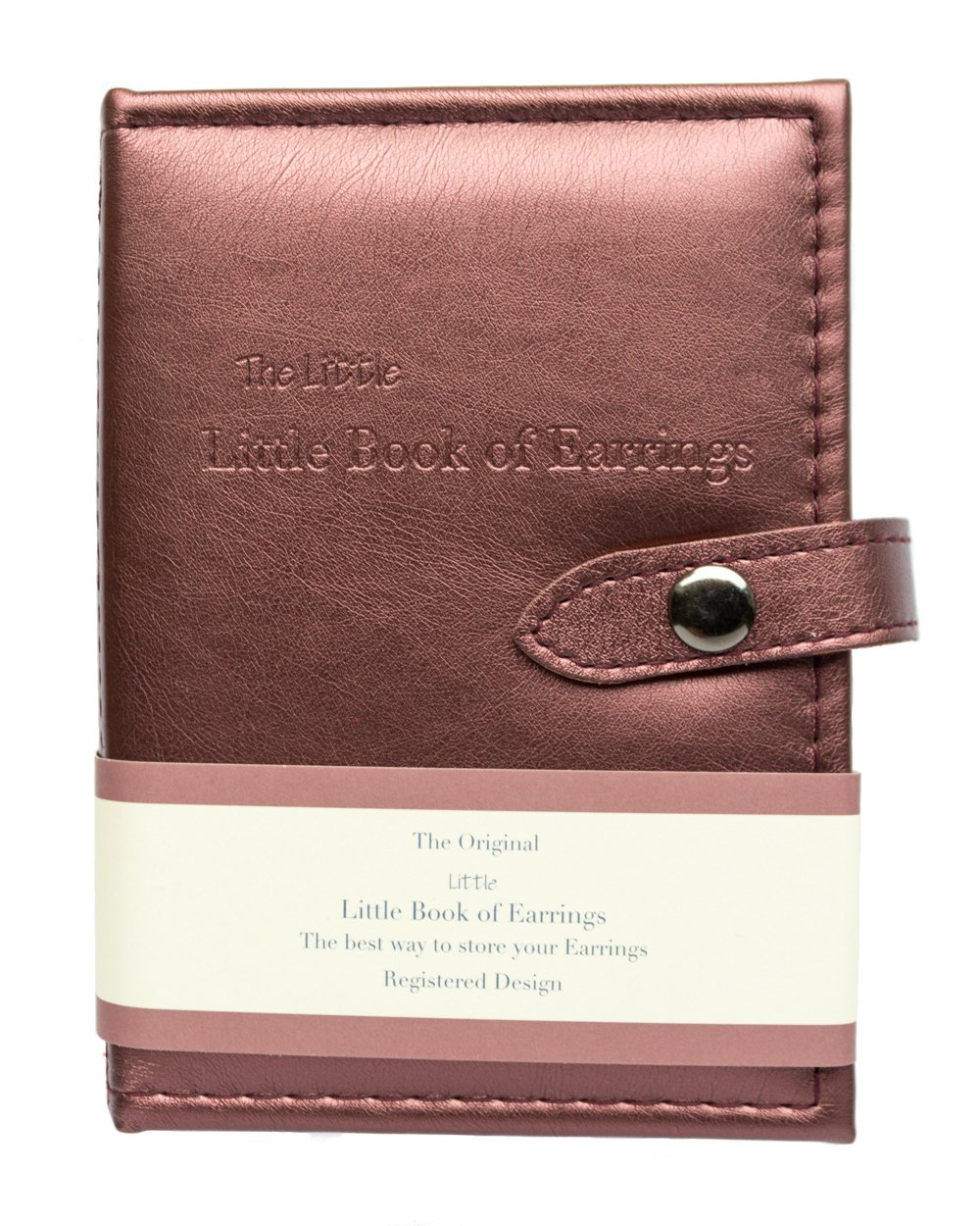 Book of Earrings Small Size METALLIC BRONZE mock - Little Little A Small Book for Keeping Your Earrings Safe!