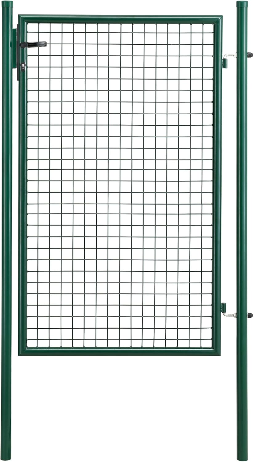 pro.tec Gartentür 200x106 Grün Gartentor Zauntür Gartenpforte Gartenzaun Tür