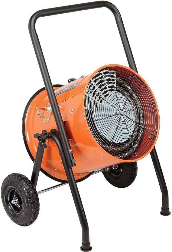 Portable Electric Salamander Heater With 25'L Cable, 480V, 15 KW, 3