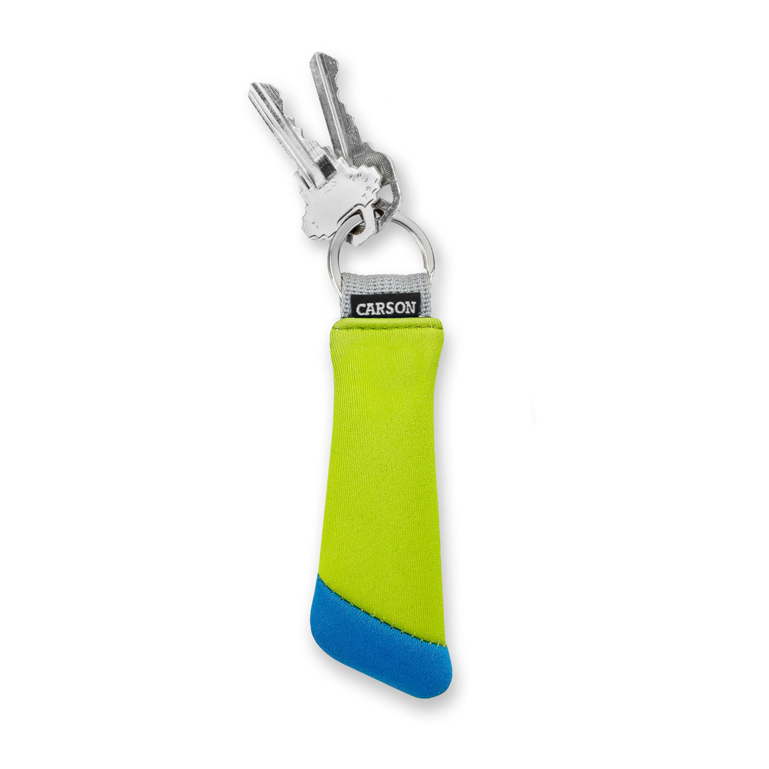Carson Floating Keychain with Lightweight Foam Core Technology, Blue/Green (FA-30 04)