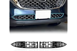 LUWU Front Grill Mesh Compatible With 2022 2023 2024 2025 Mazda CX-5 Front Mesh Grill Inserts Trims Front Mesh Grille Cover Guard for 2024 2025 Mazda CX5 Car Exterior Accessories ABS Material, 2PCS