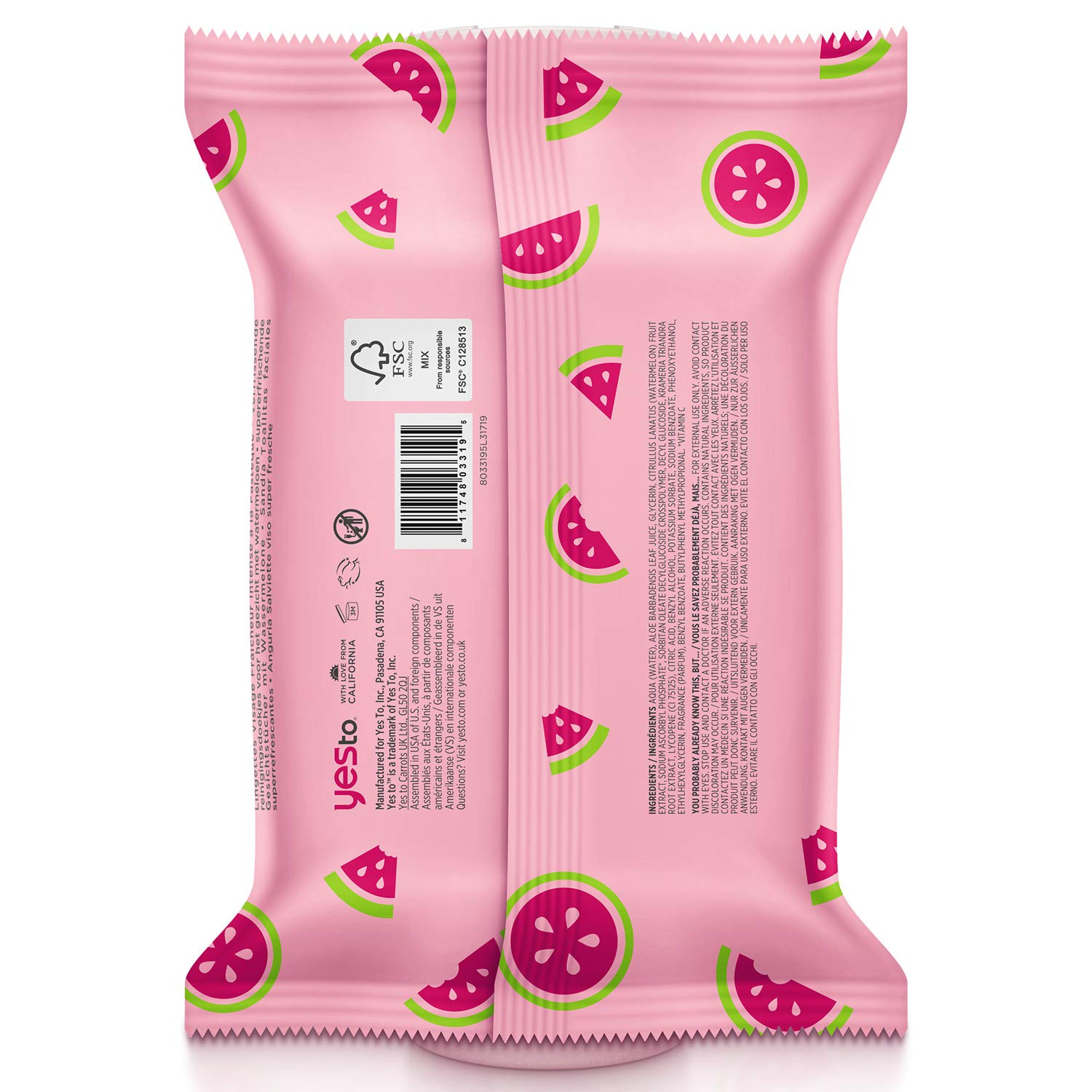 Yes To Superblueberries Skin Recharging Cleansing Facial Wipes for Stressed Skin, 30 Count (Pack of 2): Beauty