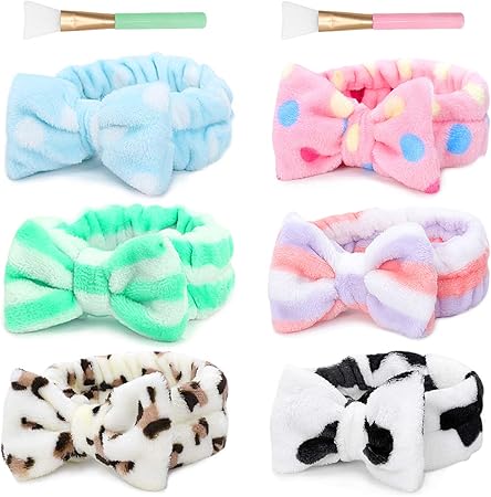 Amazon Co Jp ヘアバンド 洗顔 ターバン ヘッドバンド カチューシャ ヘアターバン 洗顔バンド 柔らかい ふわふわ かわいい 蝶結び ヘアアレンジ 吸水 化粧 お風呂 髪留め 伸縮性あり レディース 6枚セットc ビューティー