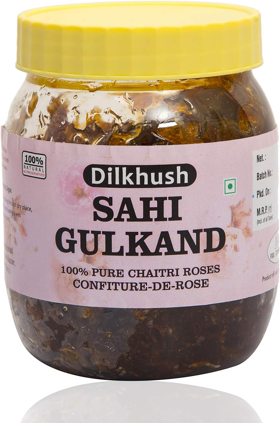 Natural Himalayan Gulkand (Rose Petal Jam) 250g (8.81 OZ) By Dilkhush