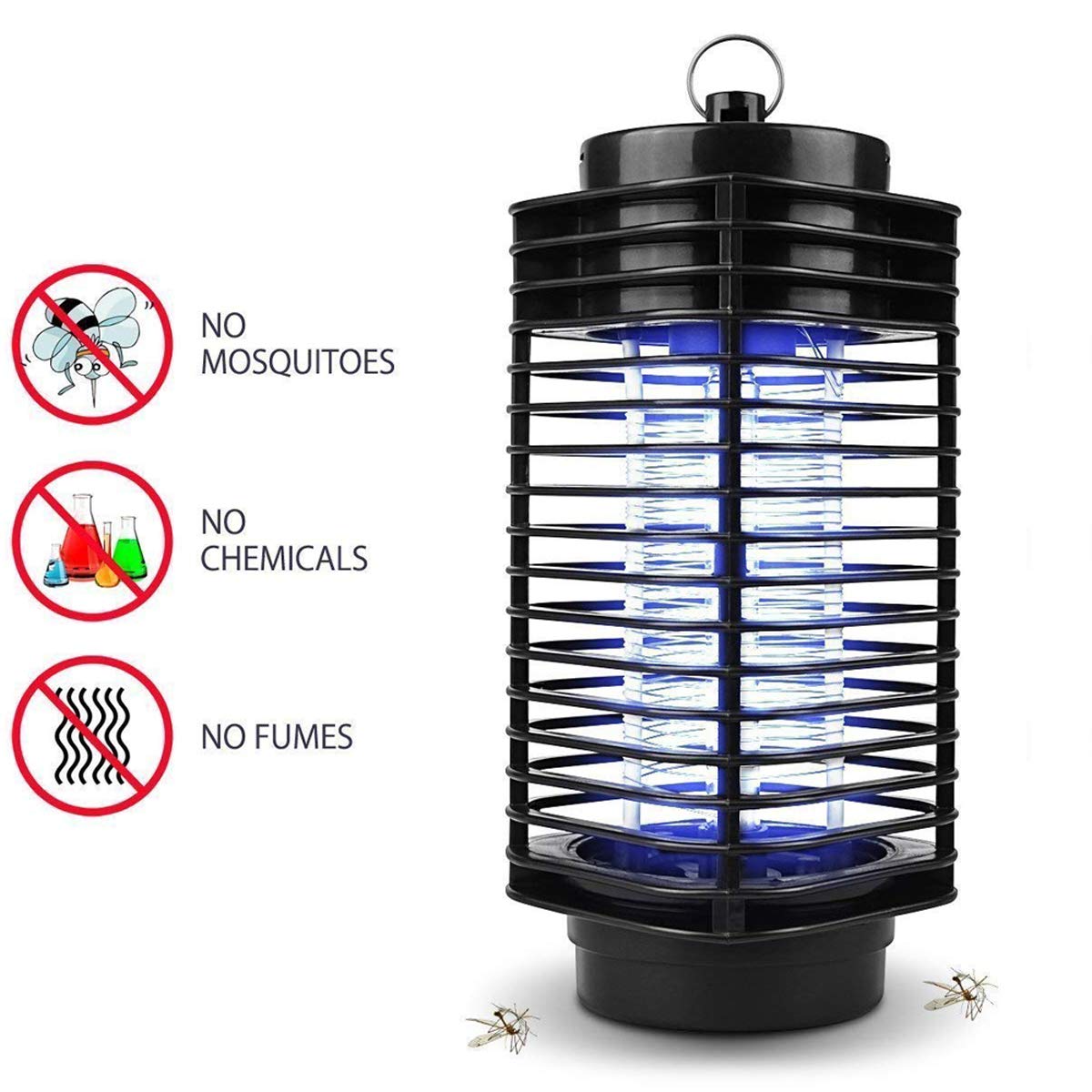 Muhoop 1 Electronic Zapper Trap Bee Killer Lamp, Black