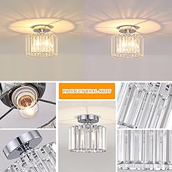BUXVRCS Semi Flush Mount Ceiling Light, Modern
