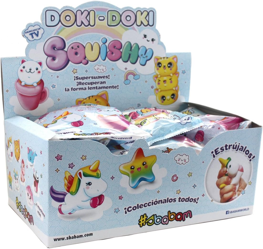 Sbabam Doki Doki Squishy- Expositor 12 Unidades: Amazon.es: Juguetes y juegos