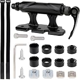 Dioty Single Bike Fork Mount Block, Alloy Quick Release Thru Axle | for Car Bike Roof Rack Truck Bed Bike Mount with 4 Adapters for Road, MTB and Hybrid Bicycles