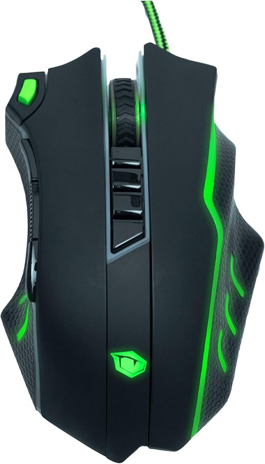 Monster Pusat V5 Gaming Mouse, 11 Programmable Game Buttons, Laser