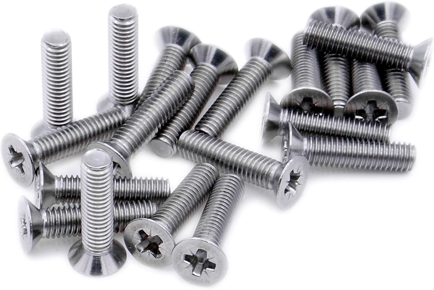 M1.6 (1.6mm x 10mm) Pozi Countersunk Machine Screw (Bolt) - Stainless Steel (A2) (Pack of 20), M1.6x10 - A2(20) - Image 3