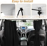 ZATOOTO Campervan Privacy Curtains 56x33 Suede Blackout Window Covers (Black) view 7