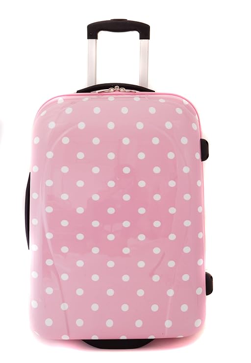 Suitcase 28"Girly Pink+White Spots DE006 Amazon.co.uk Garden & Outdoors