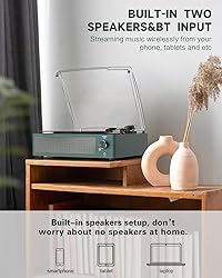 WOCKODER Record Players Turntable for Vinyl with