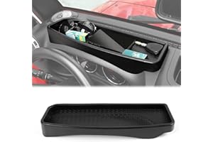 RT-TCZ for Wrangler JK Dashboard Storage Tray Organizer for Jeep Wrangler JK JKU 2011 2012 2013 2014 2015 2016 2017 Black