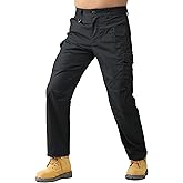 AKARMY Cargo Work Pants Tactical Stretch Ripstop for Men Water Resistant Lightweight Pants Hiking with Multi Pockets