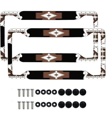 Speedy Pros 'Born And Raised In Grenada' Zinc Metal License Plate Frame - Black, 2 Hole, Weatherproof