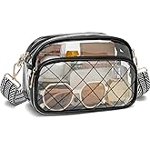 NEOREAL Clear Bag for Stadium Events Transparent Bags Crossbody Small Purse for Women Girls for Concerts Sports Approved