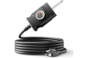 SAYSOLAK Thermostat Controller Power Cord for Masterbuilt Electric Vertical BBQ Smoker with Analog Temperature Control, Masterbuilt Replacement Parts Compatible Model MB20070210 MB25075517