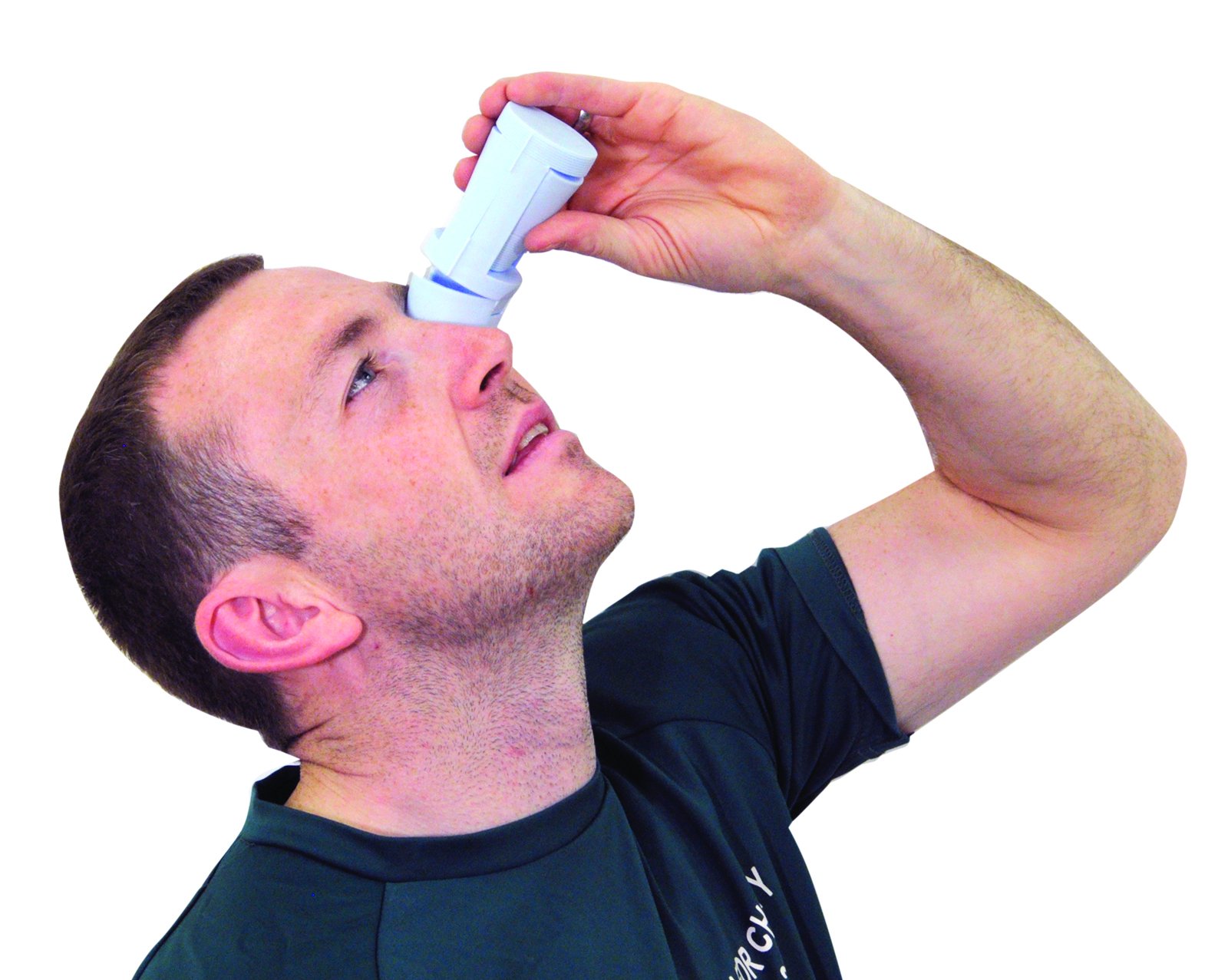 Eye Drop Dispenser. Stops Involuntary Blinking and prevents Fluid Wastage. Fits standard Eye Drop Bottles. Ideal for those who live alone or struggle to administer Eye Medication. Handy for Travel
