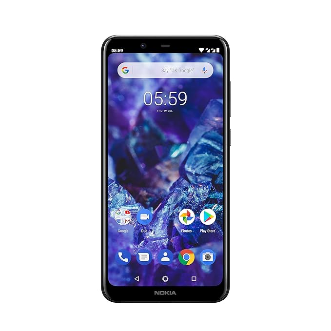 Nokia 5.1 Plus Smartphone (14,73 cm (5,8 Zoll) HD+ Display, 13 MP + 5 MP Dual Rückkamera, 8 MP Frontkamera, 32 GB interner Sp