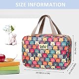Grantop Large Toiletry Bag Hanging Cosmetic Case Light Blue Bear view 2