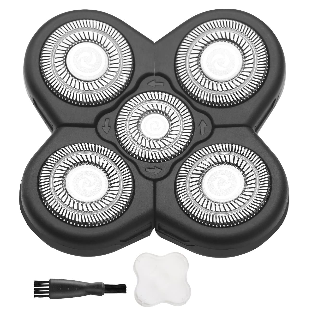 Universal 5 Blades Head Shaver Replacement Heads Compatible with ROSSIFUR Lovcoyo Gisaae Bazivve ElectriBrite Freebird Most Mainstream Brands Head Shaver Electric Shaver Replacement Head