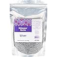 DecoPac Shimmer Rocks, Silver Sugar Candy Decorations For Cakes, Toppings, and Cupcakes | Metallic | Crystal Sprinkles | 1lb Pack