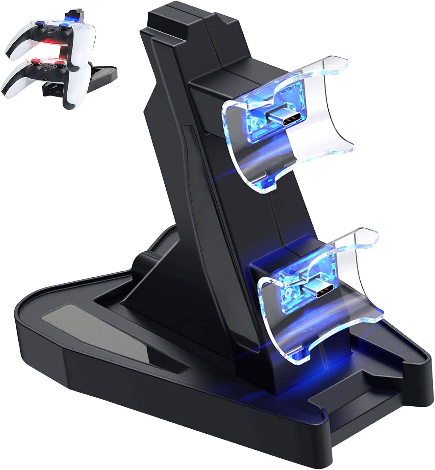 Jingmoyouxi Dual USB Charging Charger Docking Station Stand for Sony