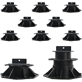Goldshire 10PCS Adjustable Deck Support Pedestal Blocks (2-3/8" to 5-1/2") | Adjustable Deck Support Deck Blocks for Floating Deck Platform Deck Floor Height Adjustment Raising from 2-3/8" to 5-1/2"