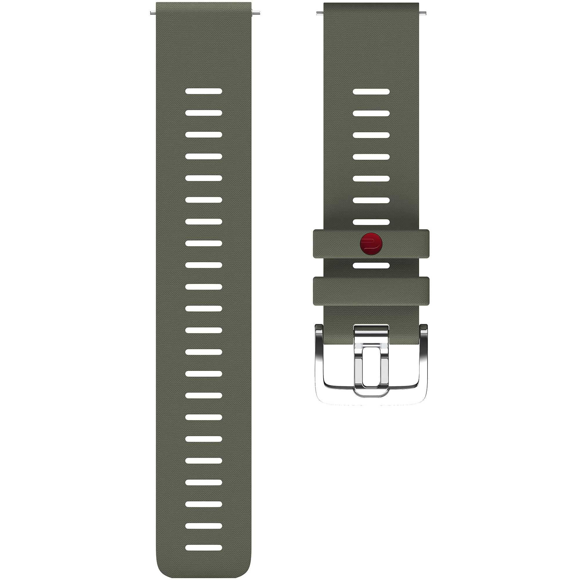 Polar wristband 22mm green silicon M/L