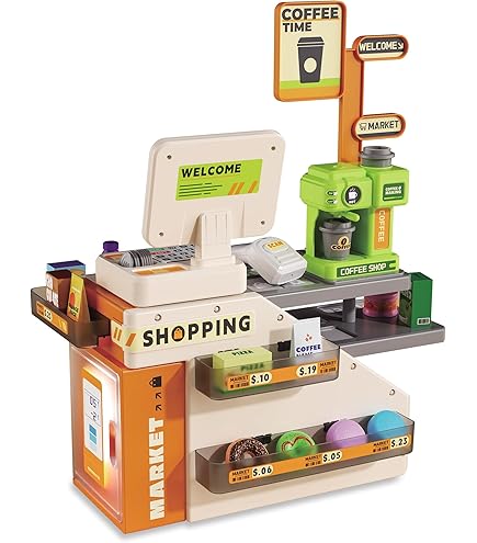 VEVOR 2-in-1 Wooden Kids Play Stand - Grocery Store & Puppet Theater With Accessories