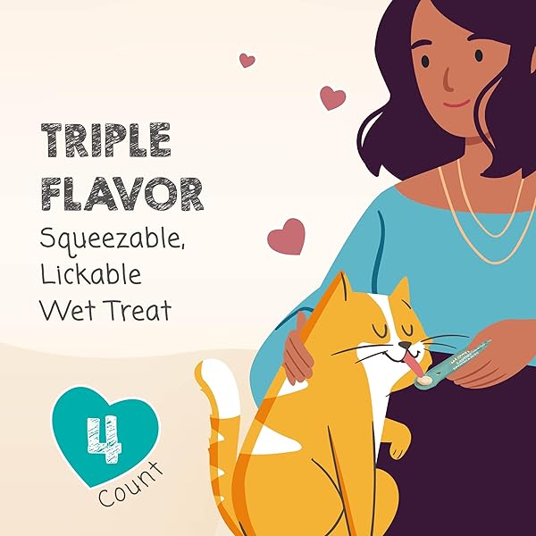 MEOWEE! SAVORY SPOONABLES WITH REAL DUCK, BEEF AND RABBIT FOR CATS, 4 COUNT, TREAT YOUR CAT TO TRIPLE FLAVOR SQUEEZABLE LICKABLE WET TREATS WITH BUILT-IN SPOON FOR LESS MESS