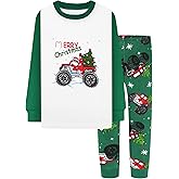 DAUGHTER QUEEN Boys Pajamas 4 Pieces Long Set 100% Cotton Sleepwear Size 18 Months-12 Years