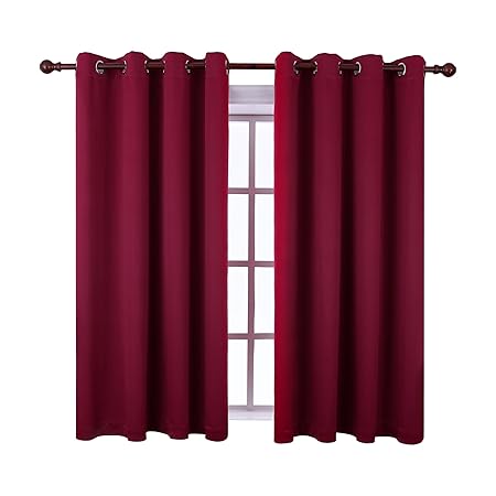 Keqiaosuocai Blackout Curtains For Kitchen Windows Inherent Flame