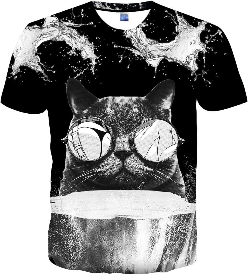 Men and Women Shirts Unisex 3D Fashion Printed Shirts for Adults Short Sleeve Top T-Shirts