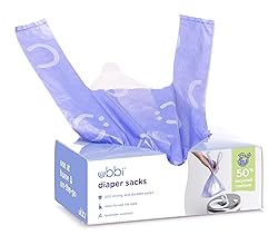 Ubbi Disposable Diaper Sacks, Lavender