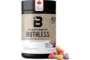 Iron Brothers Ruthless High Stim Pre Workout – Jingle Juice Edition (Sweet Tart Candy Flavor) – 7g Citrulline Malate, 3.2g Be