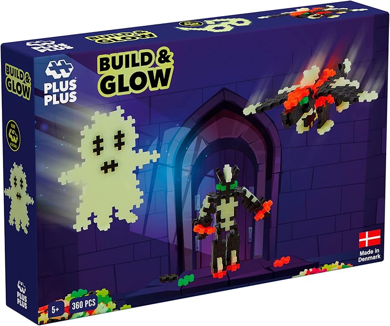 PLUS PLUS Building Blocks Toy 360 pc Glow in the Dark Creative STEM Play
