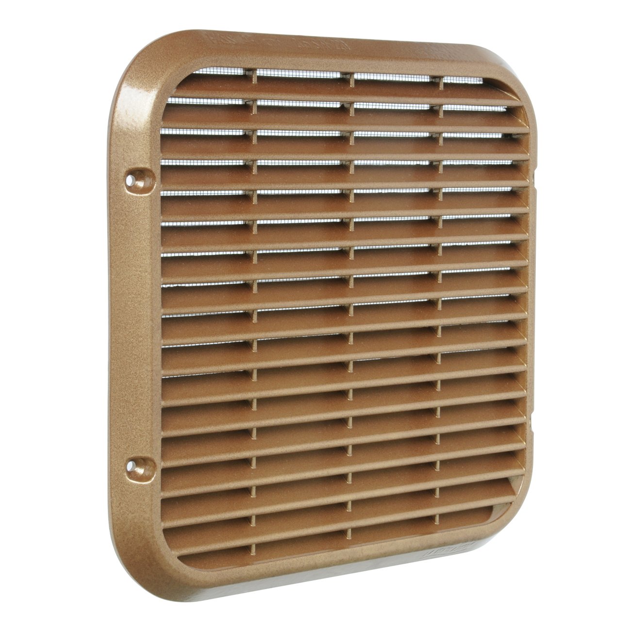 La Ventilazione ASQR2222Z Ventilation Grille to Prevent Slipping Over, Alluminio Bronzo, 220x220 mm