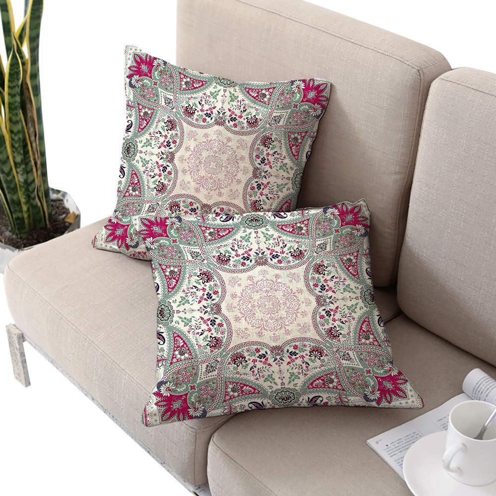 Amazon Com Brandosn Paisley Square Ikea Pillow Covers Damask