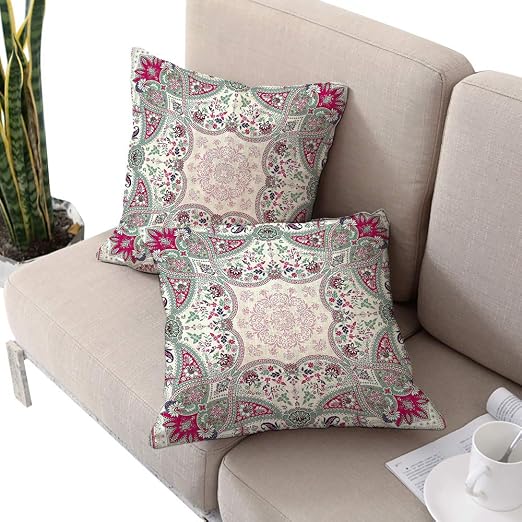 Amazon Com Brandosn Paisley Square Ikea Pillow Covers Damask