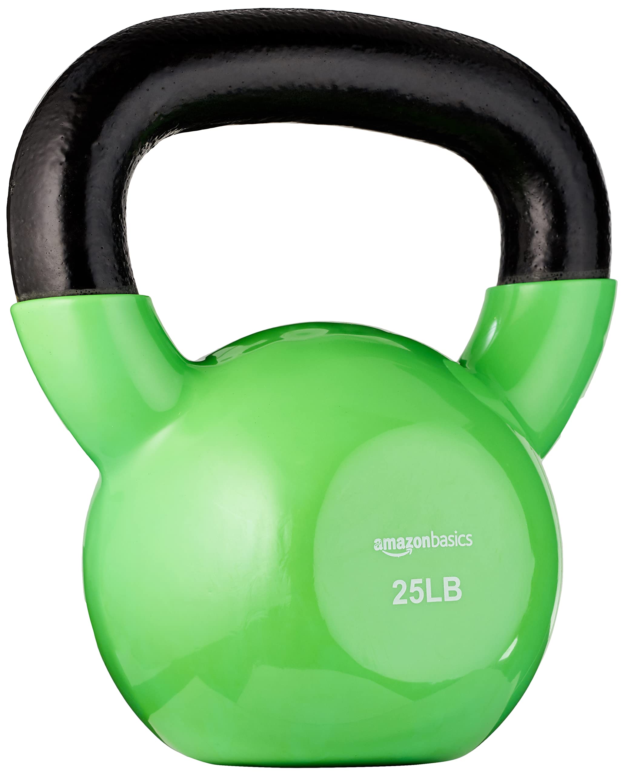 Photo 1 of Amazon Basics Vinyl Kettlebell, 25 Pounds, Light Green